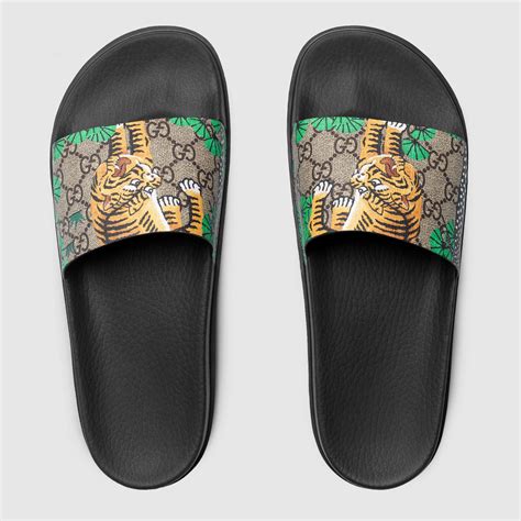 gucci slide bengal|original Gucci sandals.